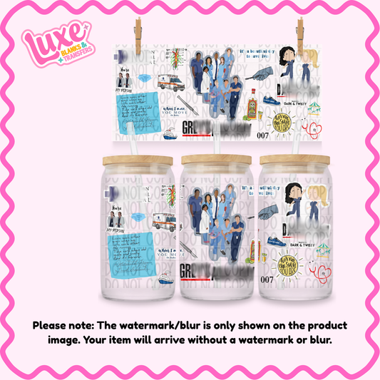 16oz UV DTF Wrap | Greys TV | #N81