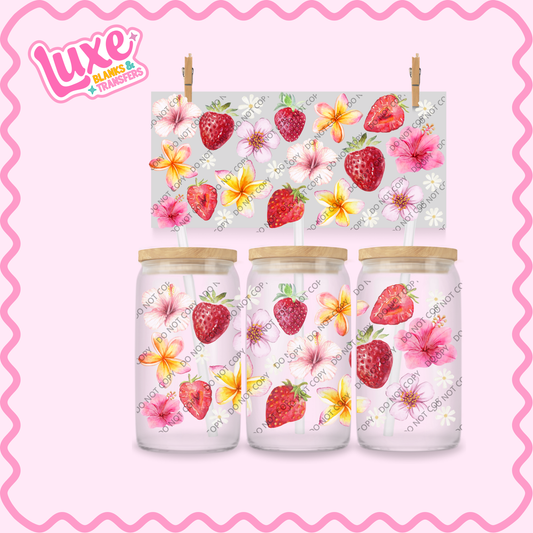 16oz UV DTF Wrap | Cutesy Fruit Pattern | #2249