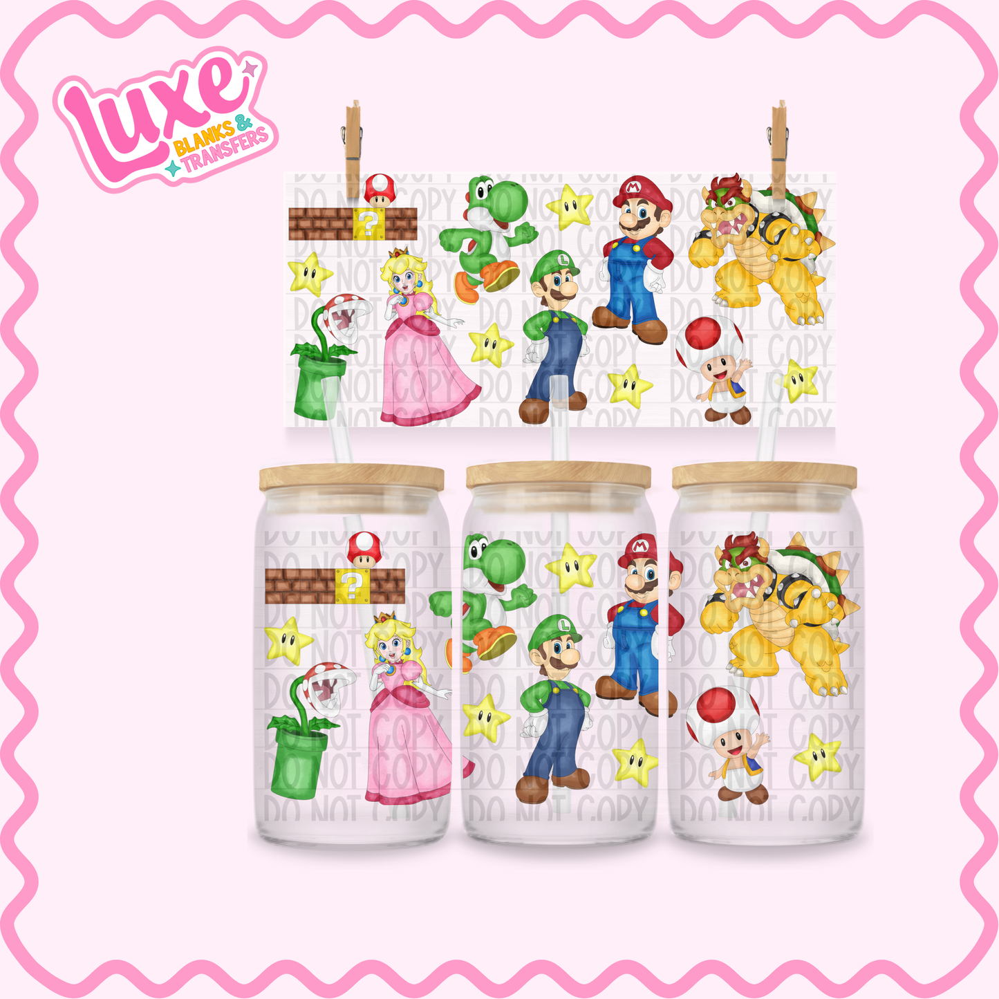16oz UV DTF Wrap | Super M Characters | #3521