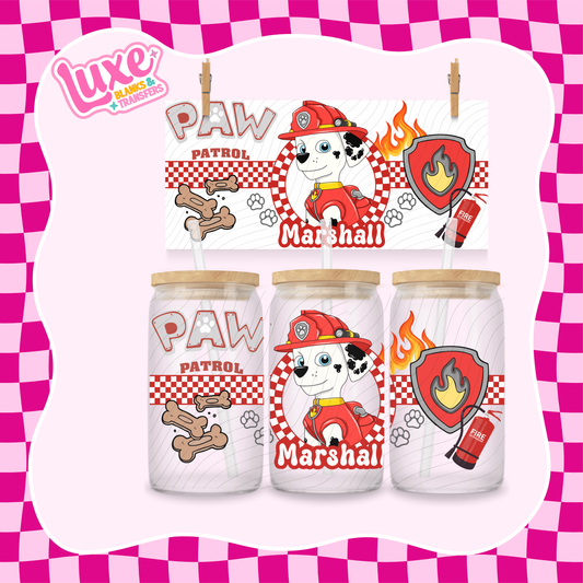 Paw Show Marshall | 16oz UV DTF Wrap | #1273