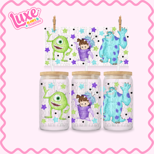 16oz UV DTF Wrap | Monsters | #3522