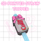 3D Printed Straw Topper | Diet Cola