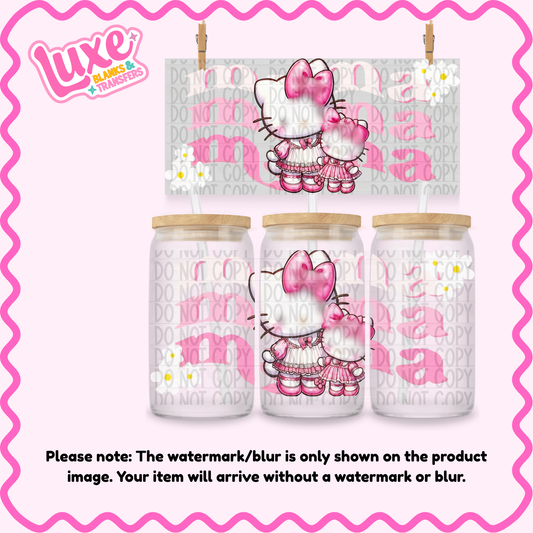 16oz UV DTF Wrap | Mama Hi Cat | #3857