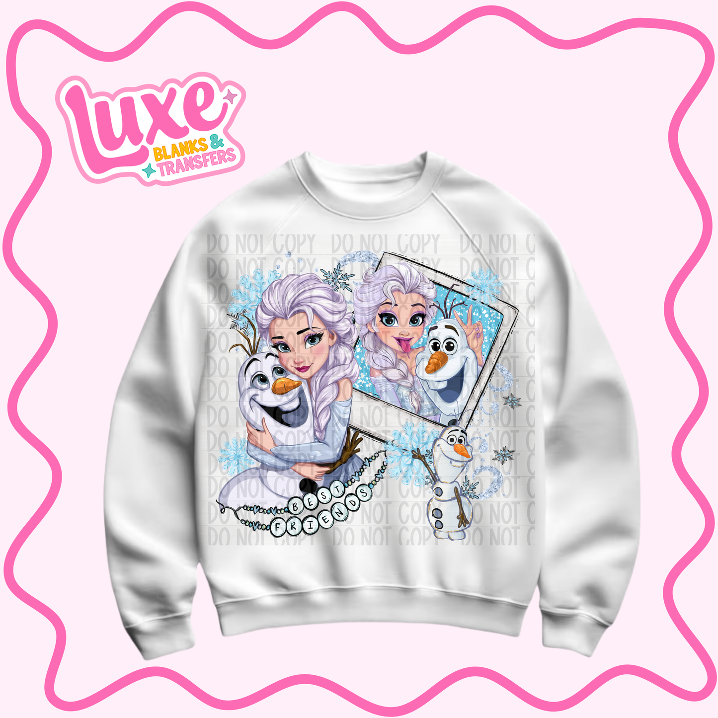 DTF Heat Transfer | Ice Princess Polaroid | #892