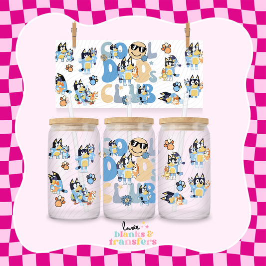 Cool Dads Club Bluey UV DTF Wrap (#428)