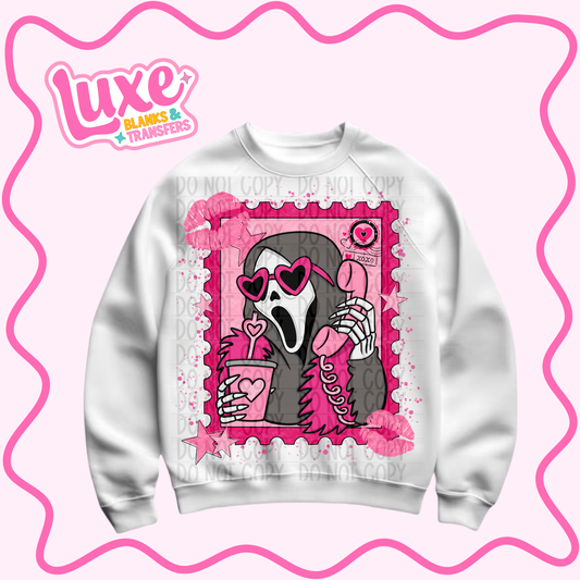 DTF Heat Transfer | Ghosty Stamp Pink | #1434