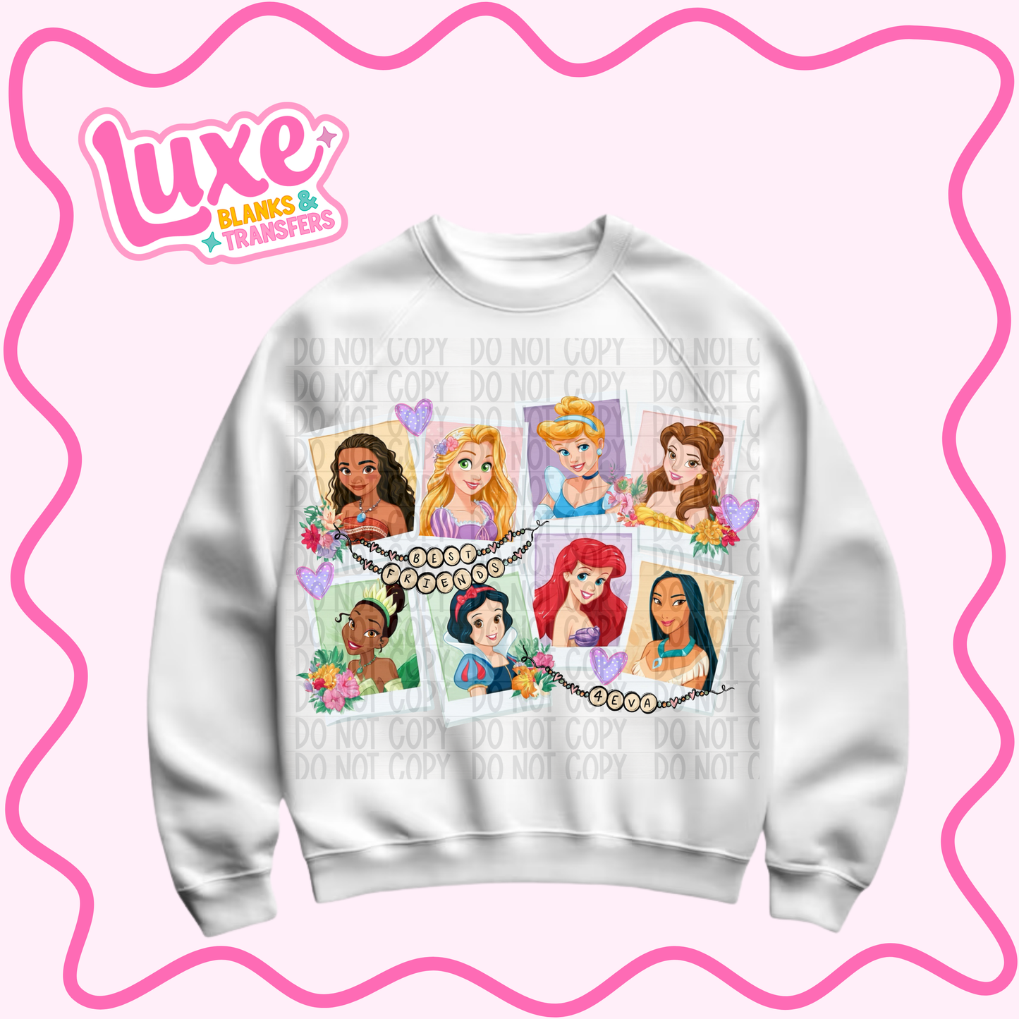 DTF Heat Transfer | Princess Polaroid | #895