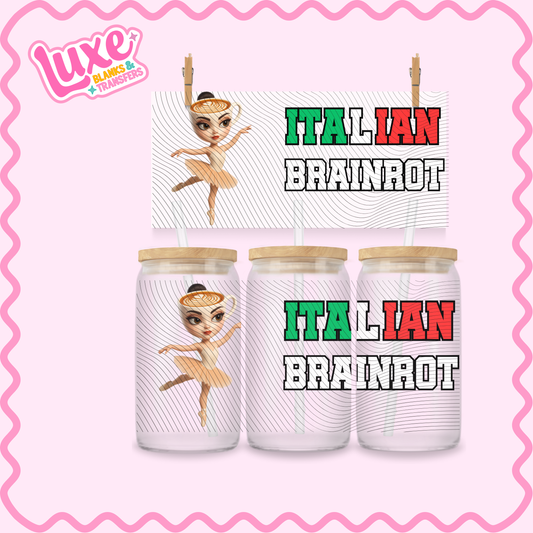 16oz UV DTF Wrap | Brain rot | #2259