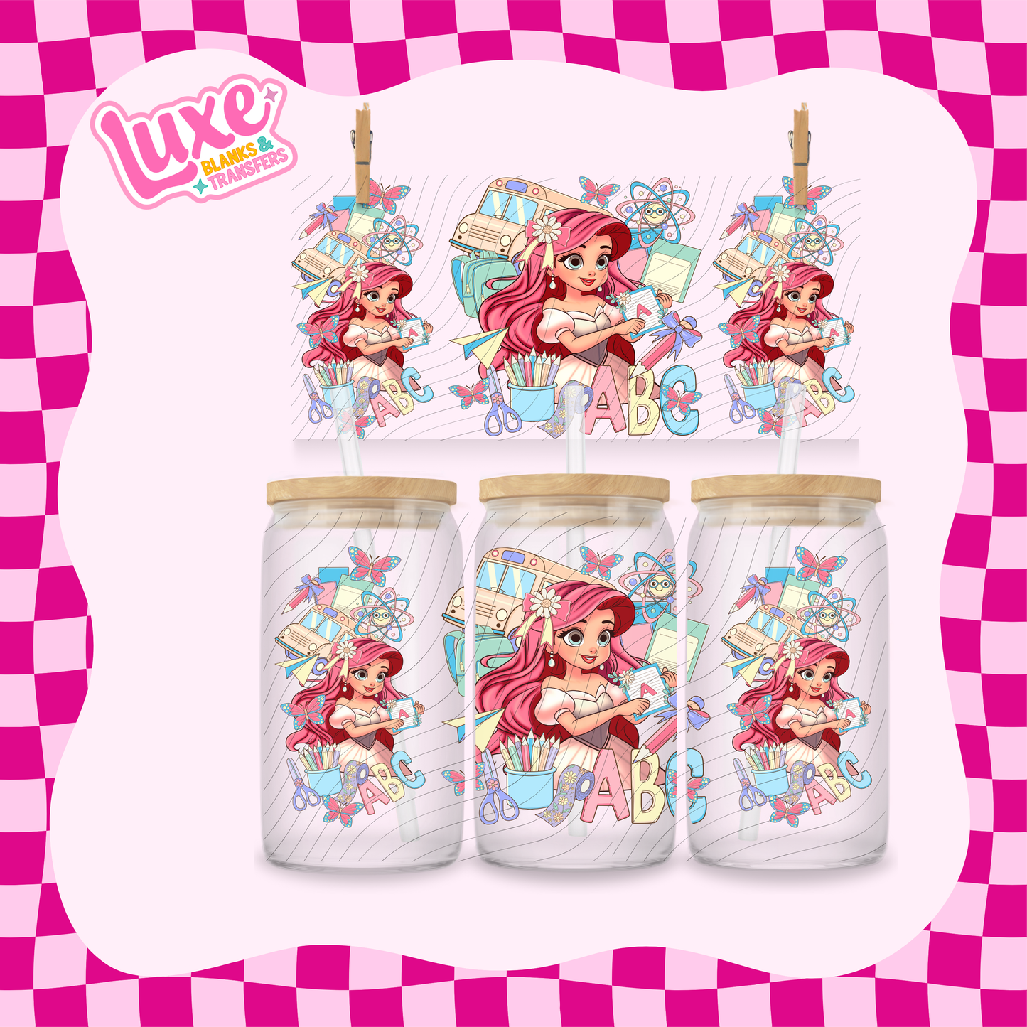 Sea Princess School | 16oz UV DTF Wrap | #1778