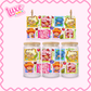 16oz UV DTF Wrap | Strawberry Stamps | #3532