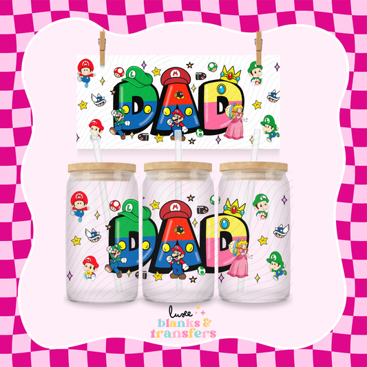 Super Dad UV DTF Wrap (#430)
