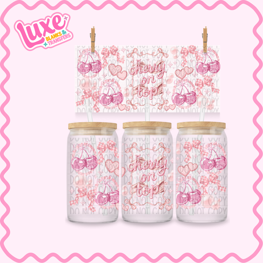 16oz UV DTF Wrap | Cherry On Top | #2562