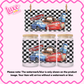 16oz UV DTF Wrap | Checkered Car Pals | #N96