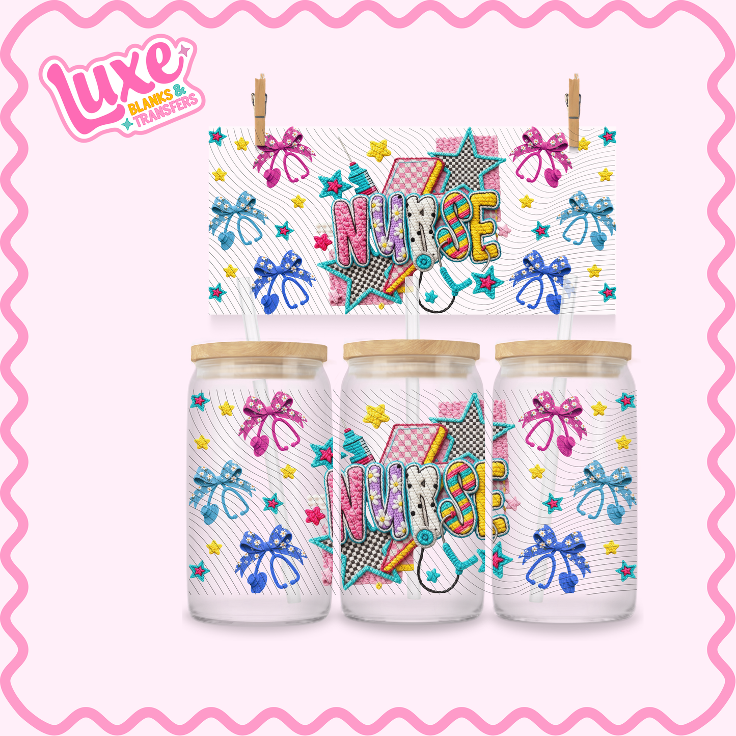 16oz UV DTF Wrap | Nurse | #3051