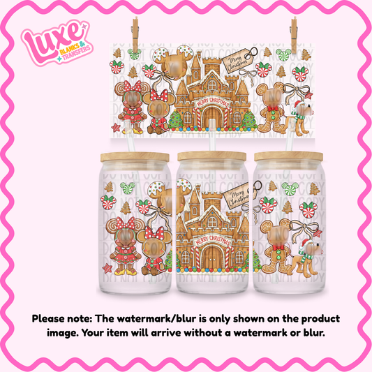 16oz UV DTF Wrap | Mouse Gingerbread Christmas | #N98