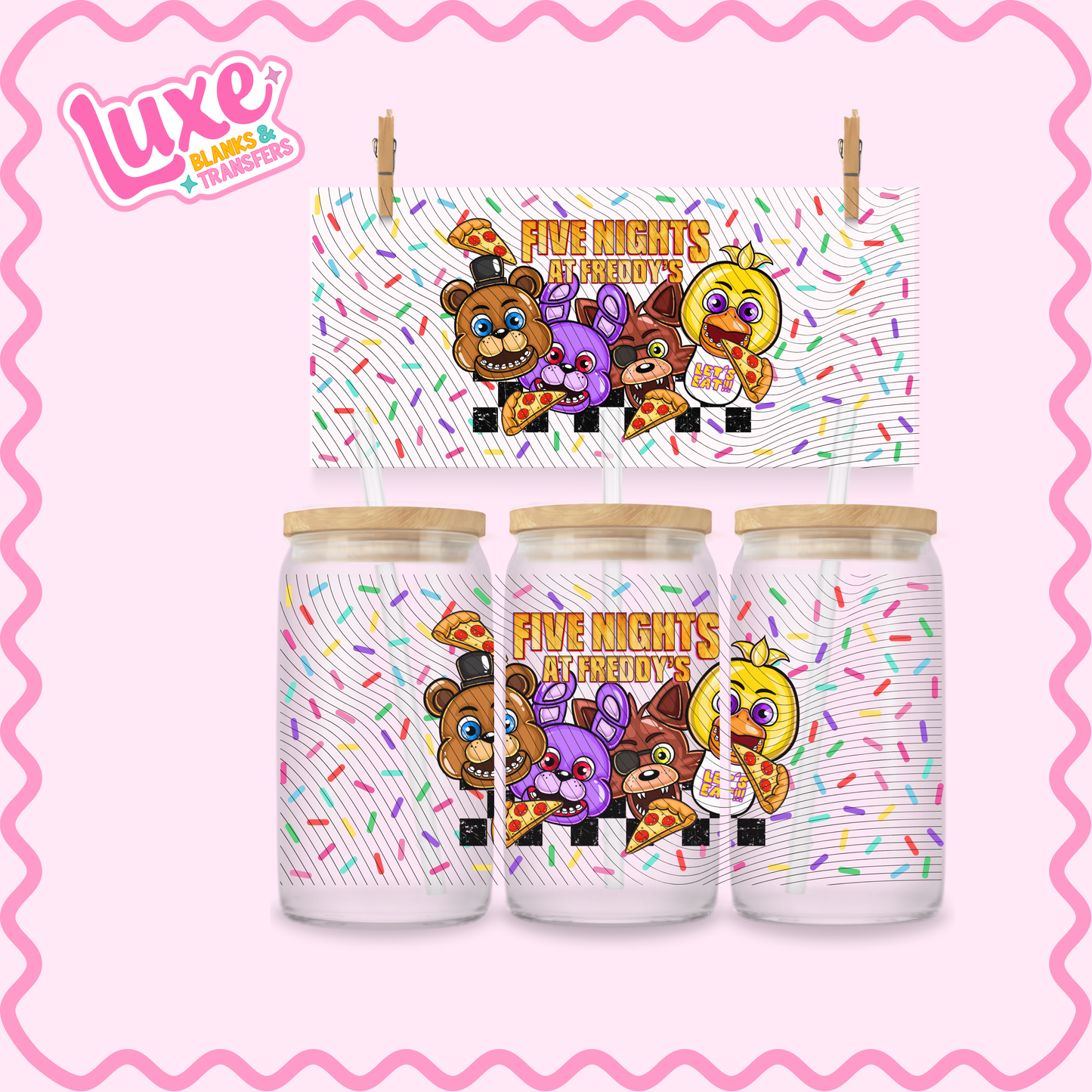 16oz UV DTF Wrap | Five Nights | #2266