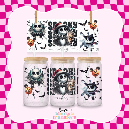 Skellington Spooky UV DTF Wrap (#793)