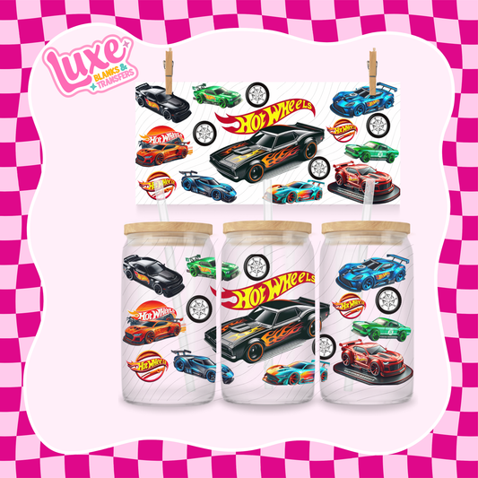 Hot Wheelz | 16oz UV DTF Wrap | #1291