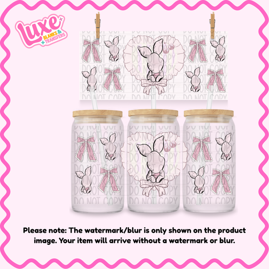 16oz UV DTF Wrap | Cutesy Pig | #2178