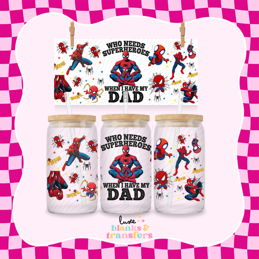 Spidey Super Dad UV DTF Wrap (#432)
