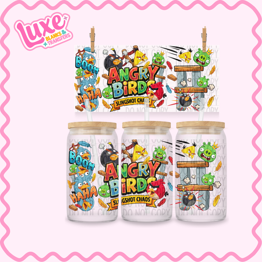 16oz UV DTF Wrap | Angry Birds | #3541