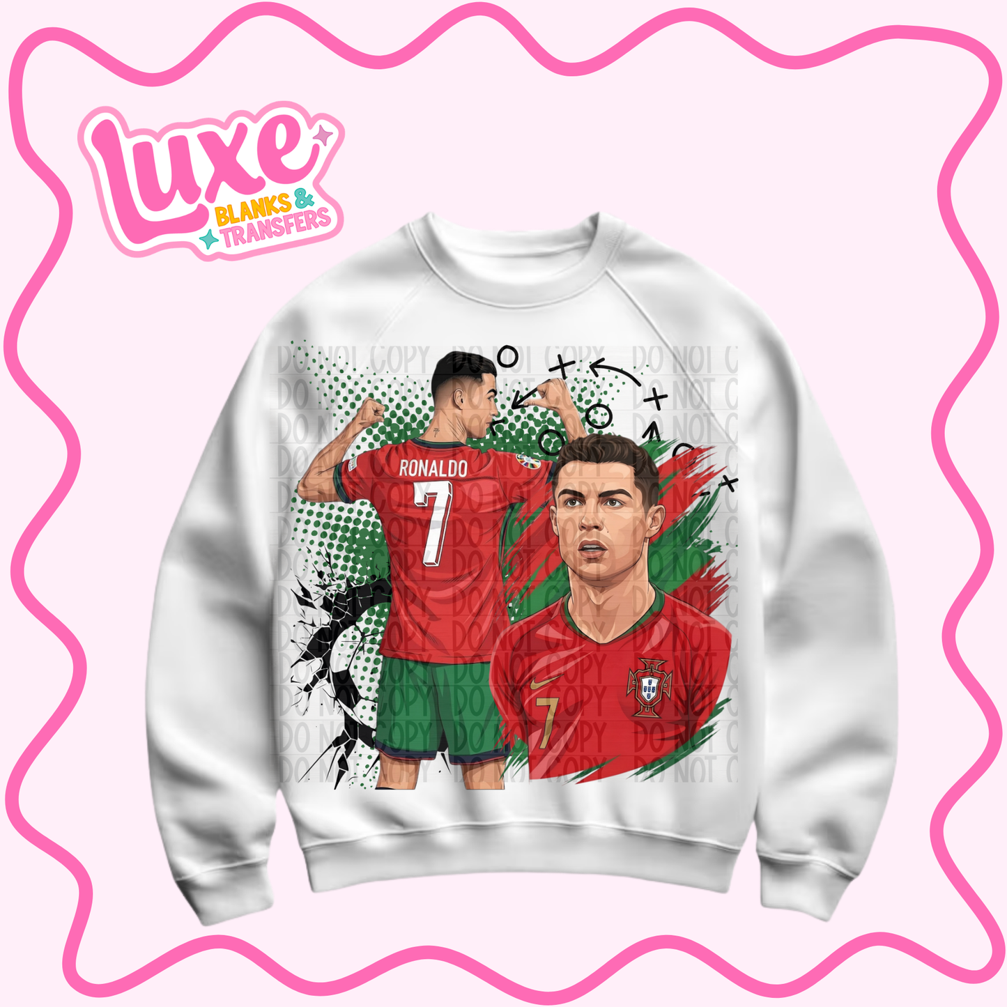 DTF Heat Transfer | R0nald0 Soccer | #1447