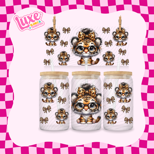 Cutesy Tiger | 16oz UV DTF Wrap | #1632