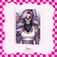 Tattoo Girl A5 Journal UV DTF Transfer (#A17)