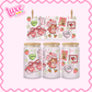 16oz UV DTF Wrap | Cutesy Strawb. | #2572