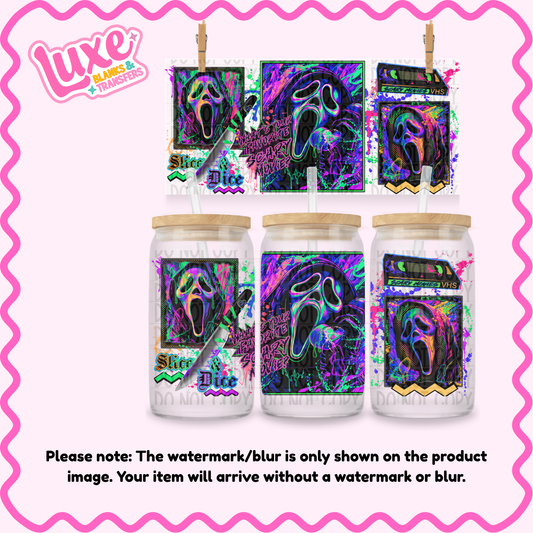 16oz UV DTF Wrap | Neon Ghosty | #4022
