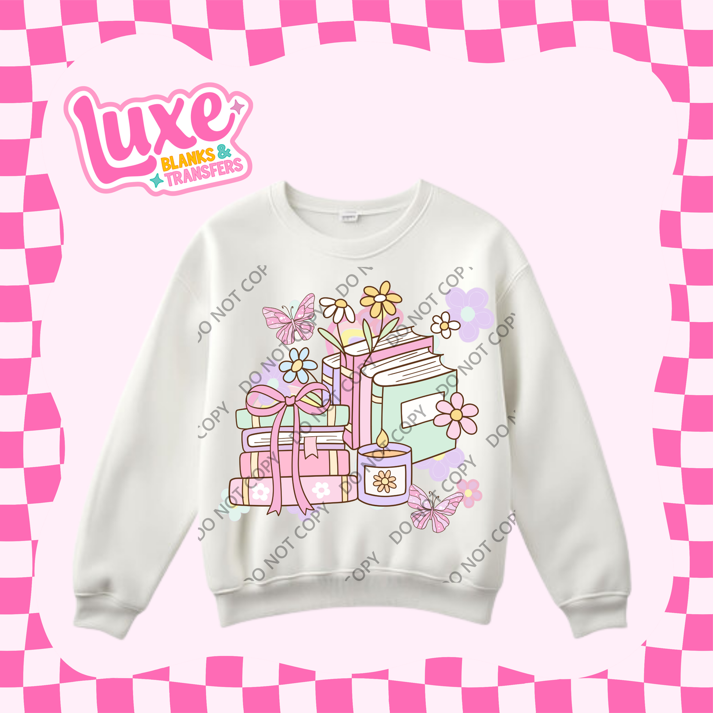 DTF Heat Transfer | Cosy Bookish Pastel | #443