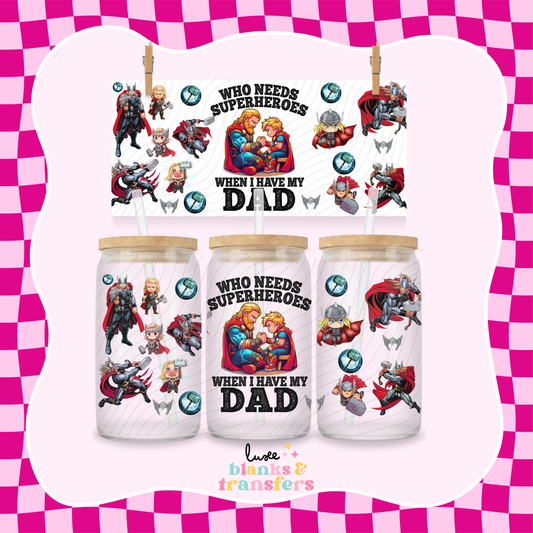 Hammer Super Dad UV DTF Wrap (#434)