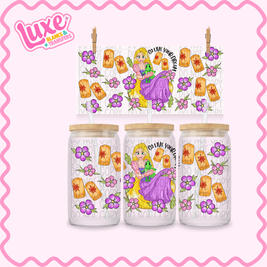 16oz UV DTF Wrap | Tangle Princess | #2574