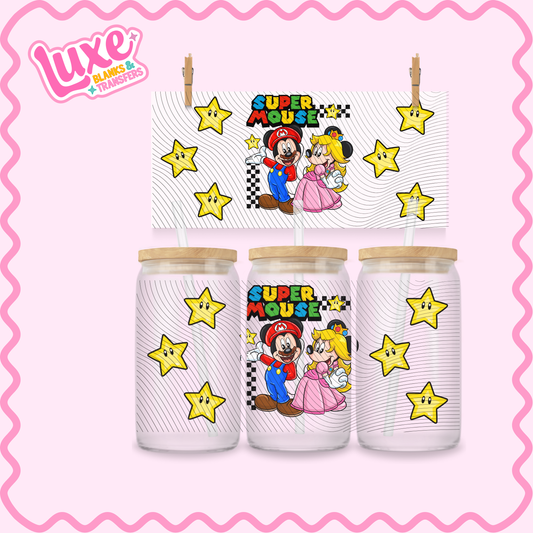 16oz UV DTF Wrap | Super Mouse | #2274