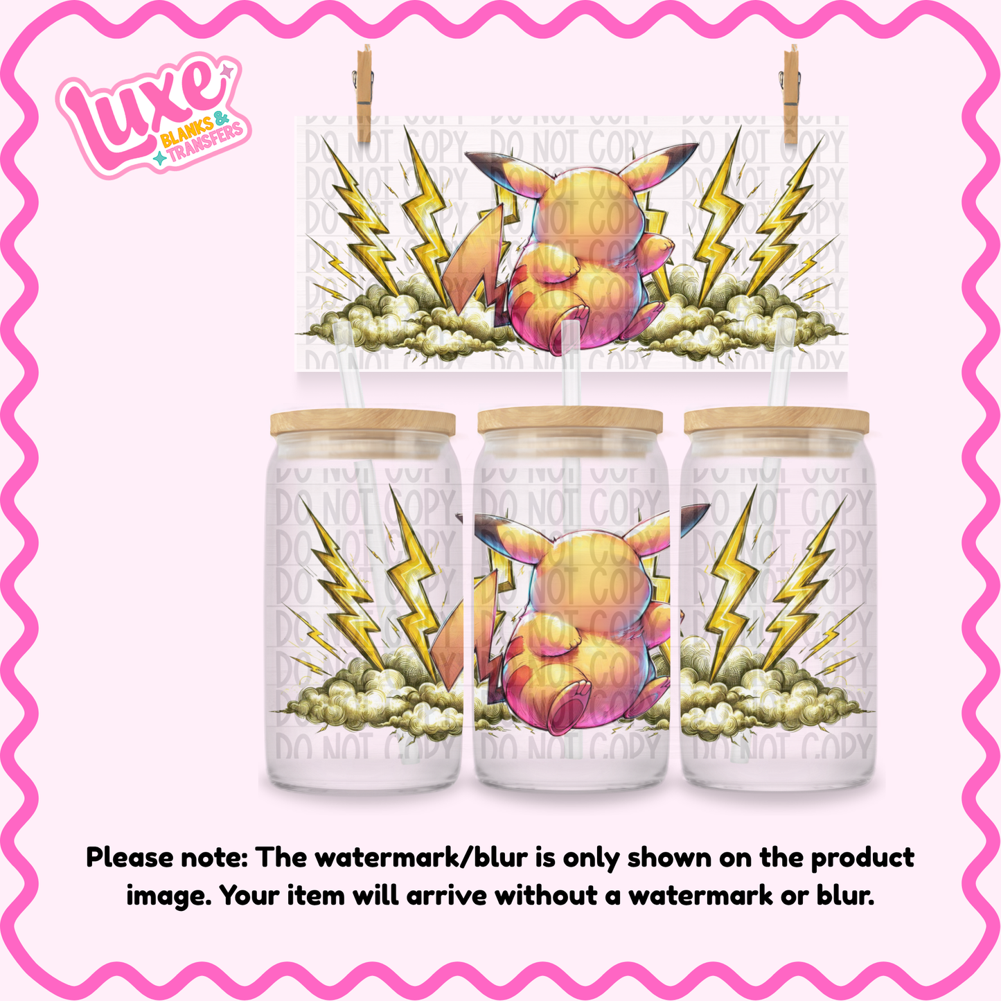 16oz UV DTF Wrap | Yellow Character | #2223