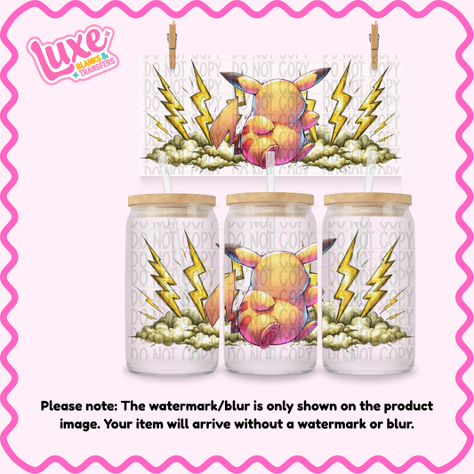 16oz UV DTF Wrap | Yellow Character | #2223