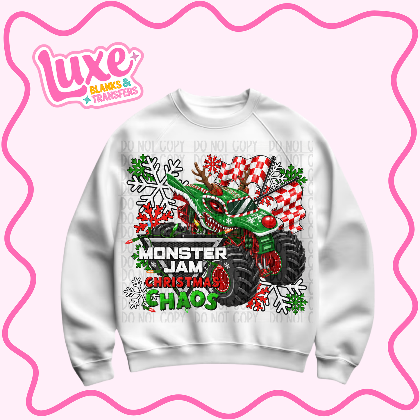 DTF Heat Transfer | Monster J4m Christmas | #1451