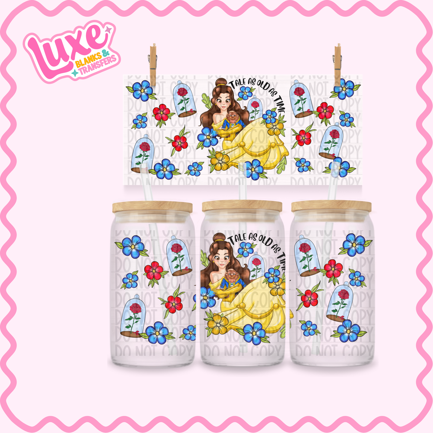 16oz UV DTF Wrap | Beauty Princess | #2575