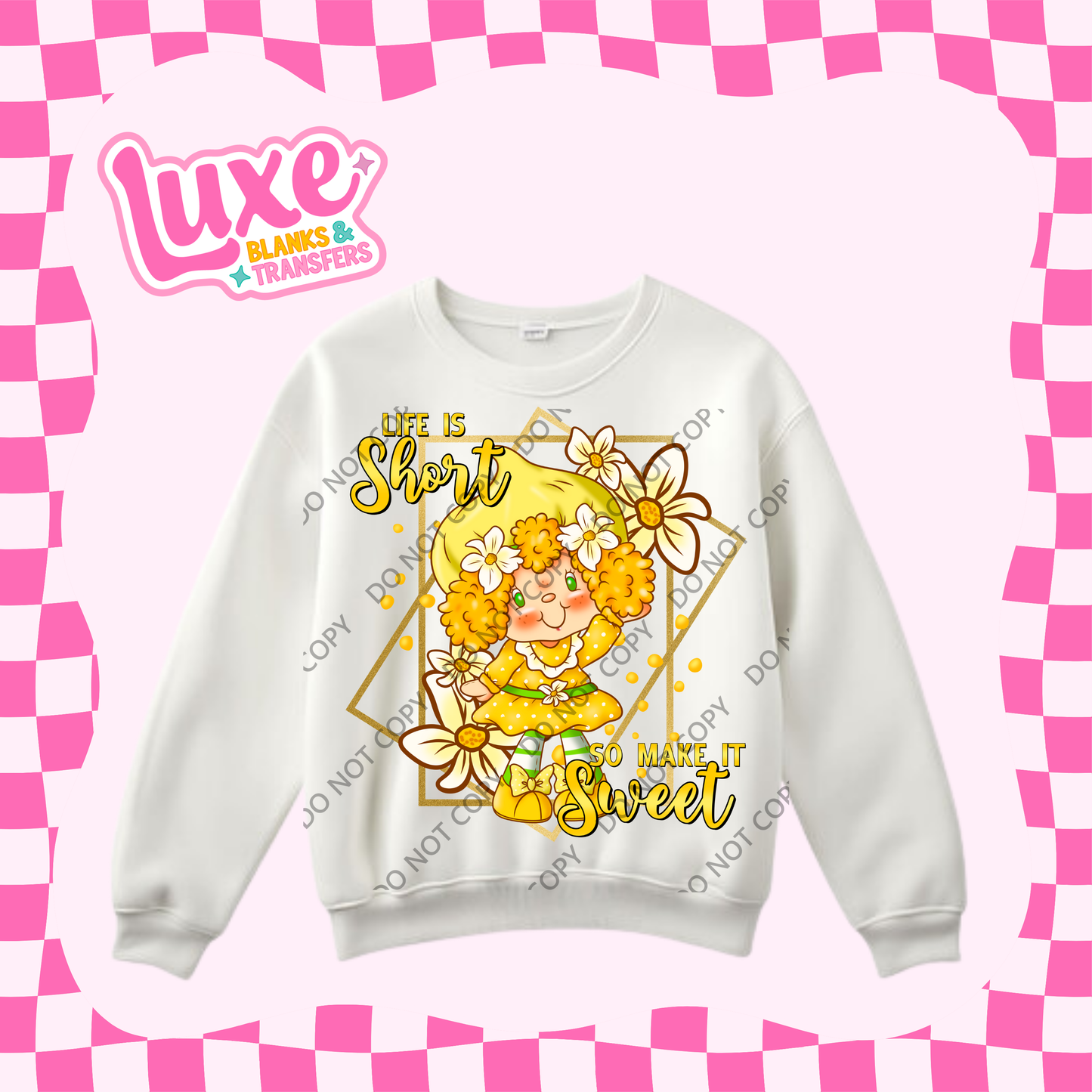 DTF Heat Transfer | Strawb Shortcake Lemon Character | #446