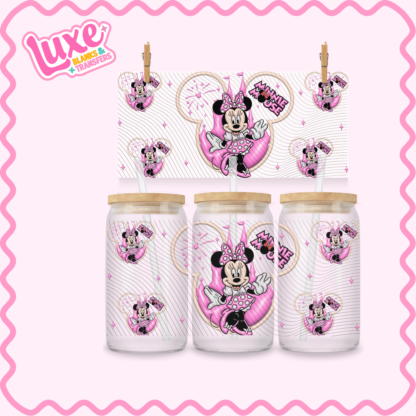 16oz UV DTF Wrap | Minn. Pink | #3061