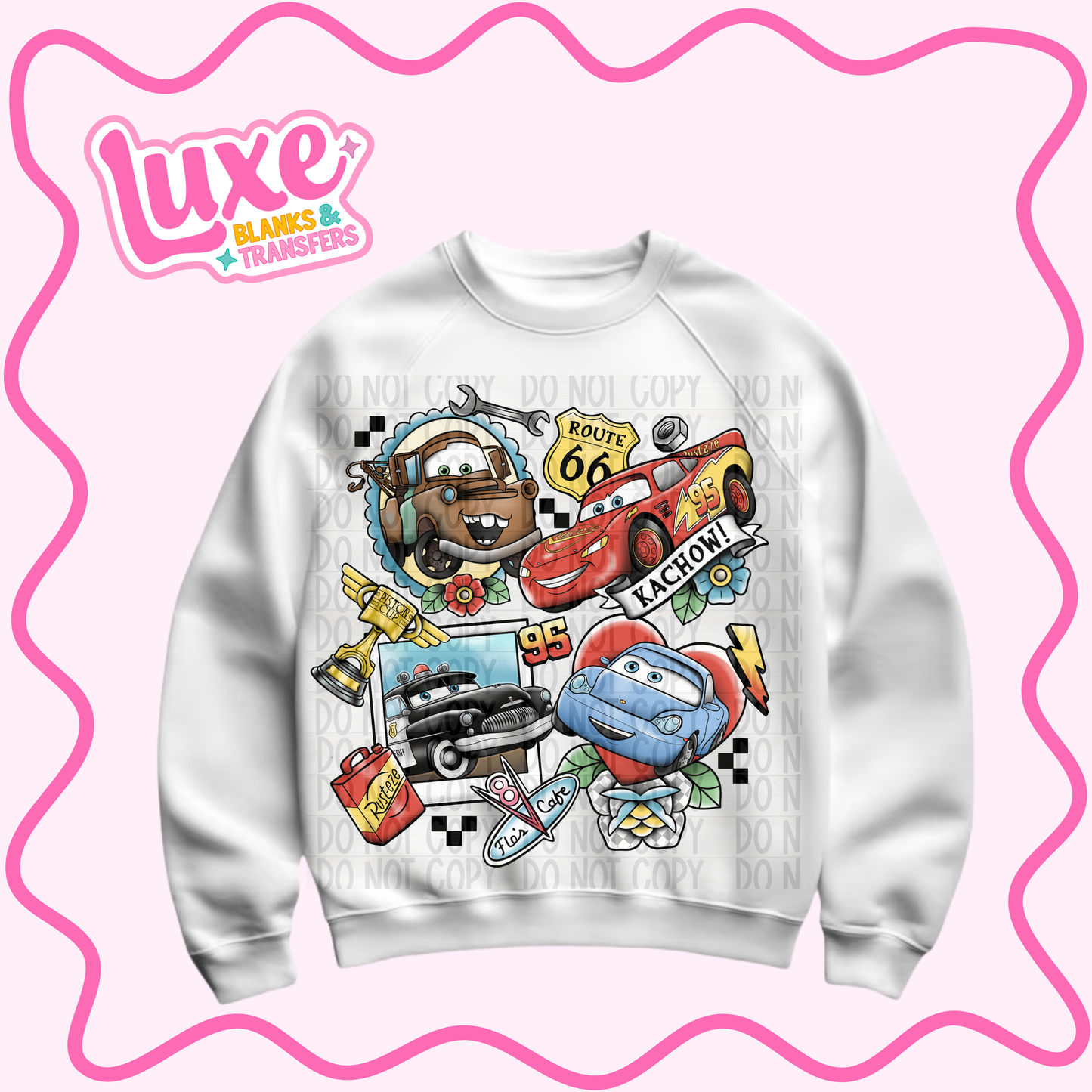 DTF Heat Transfer | Car Collage | #914