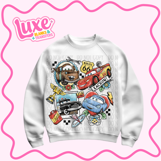 DTF Heat Transfer | Car Collage | #914