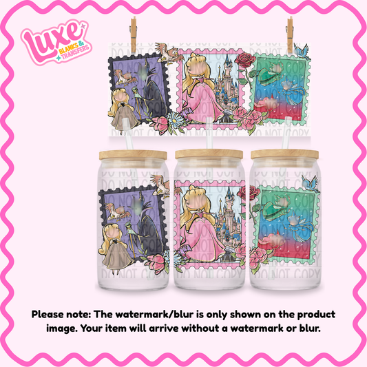 16oz UV DTF Wrap | Sleeping Stamp | #1047