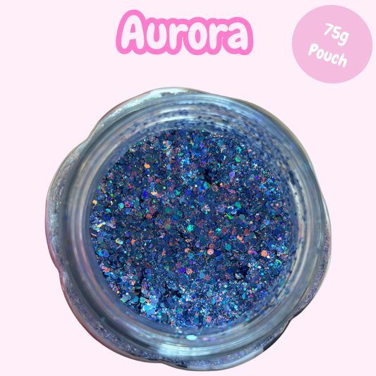 "Aurora" Chunky Glitter (75g Pouch)