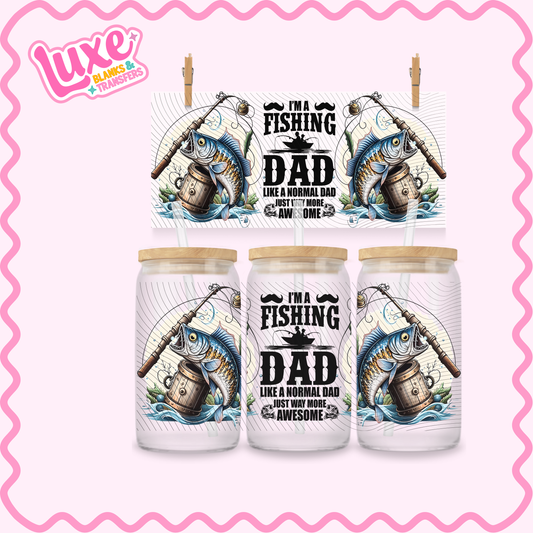 16oz UV DTF Wrap | Fishing Dad | #3064
