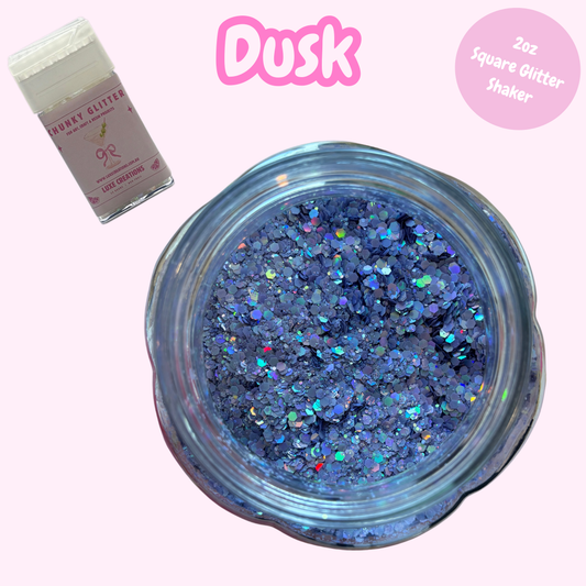 "Dusk" Chunky Glitter (2oz Square Glitter Shaker)