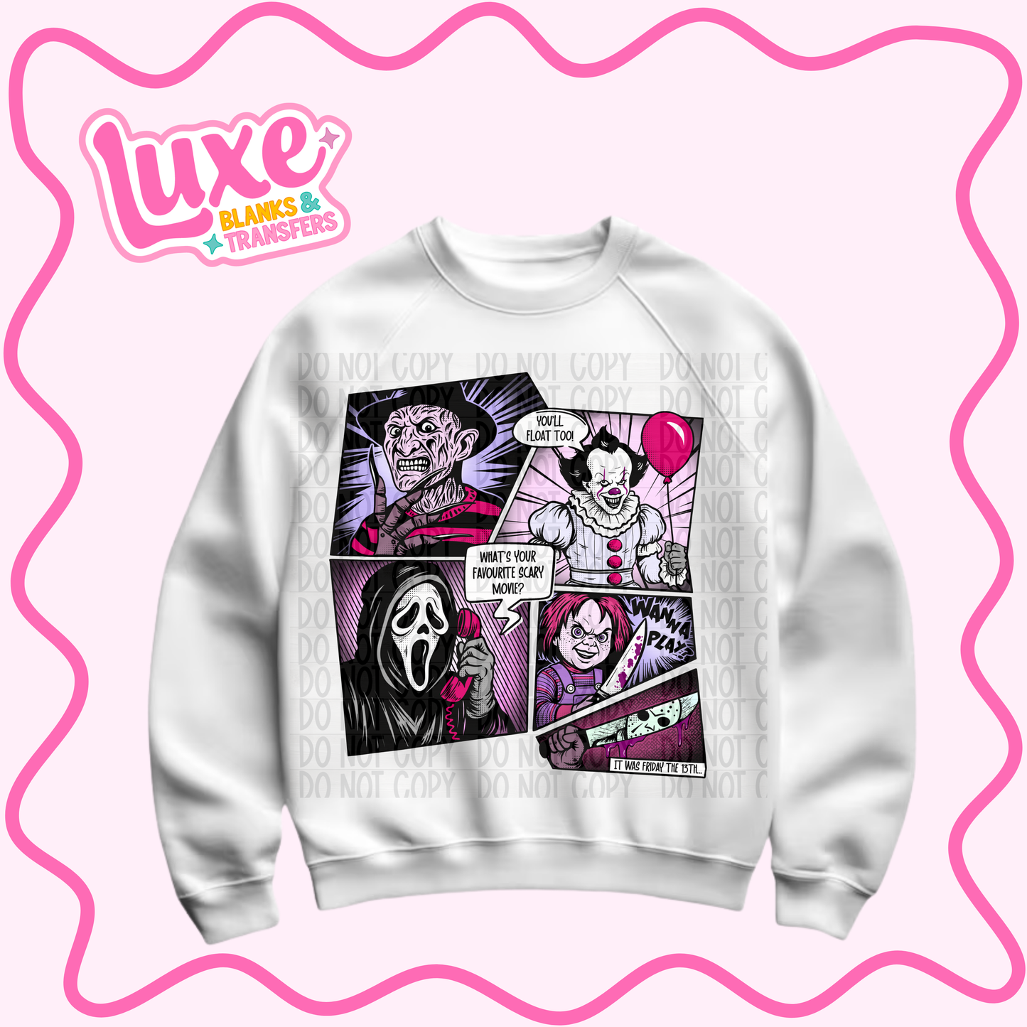 DTF Heat Transfer | Spooky Collage | #917