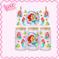 16oz UV DTF Wrap | Mermaid Princess | #3066