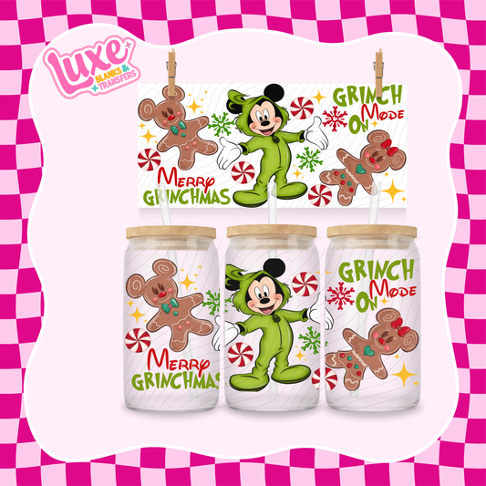 Gr!nch X Mouse Character | 16oz UV DTF Wrap | #1304