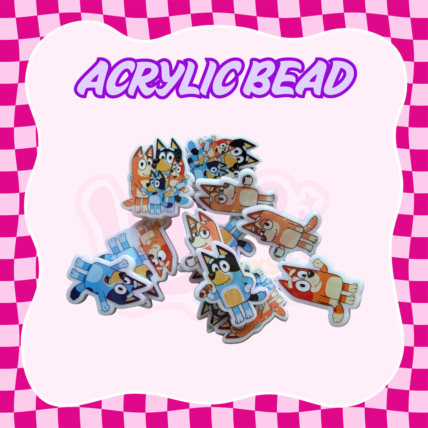 Flatback Acrylic Bead | Dog Show